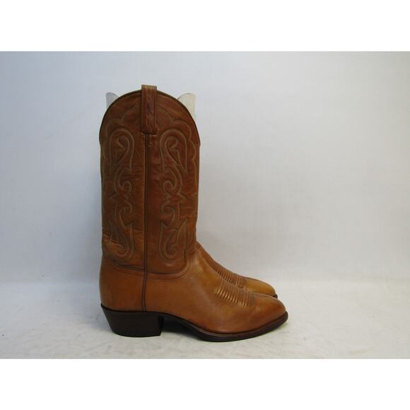 El Dorado Mens Size 11.5 D Brown All Leather Cowboy Western Boots main image 4